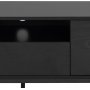 Seaford mediabnk 140 cm - Svart