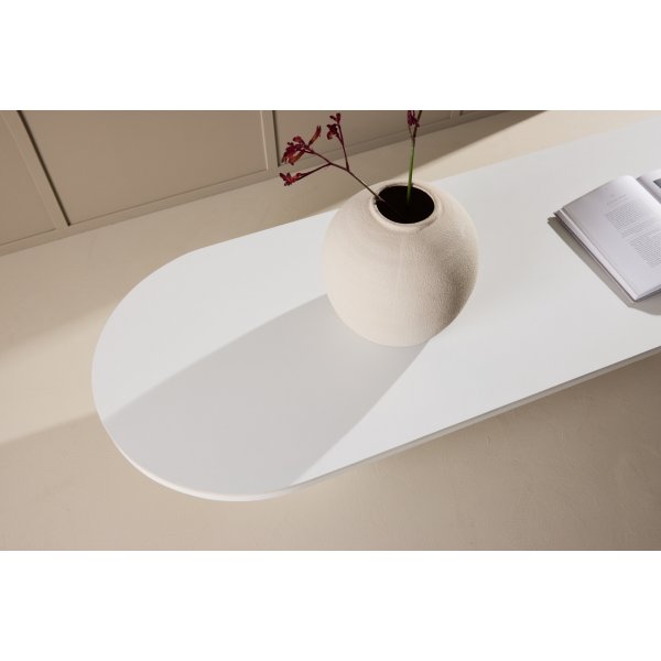 Narvik soffbord 190 x 60 cm - Beige sintrad sten