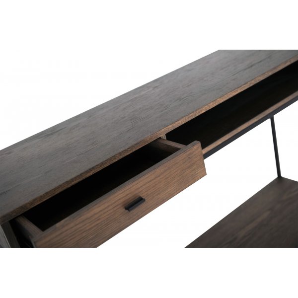 Regal konsolbord 120 x 34 cm - Brunlackad ekfanér Regal konsolbord 120 x 34 cm - Brunlackad ekfanér