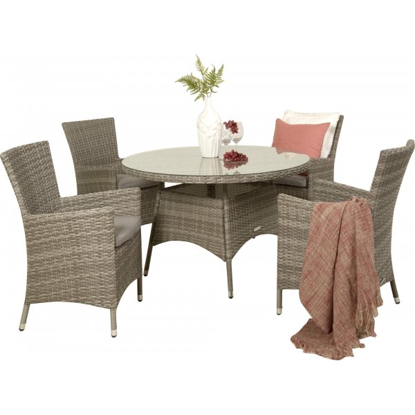 Rosario matbord Ø 120 cm - Ljusgrå Rosario matbord Ø 120 cm - Ljusgrå