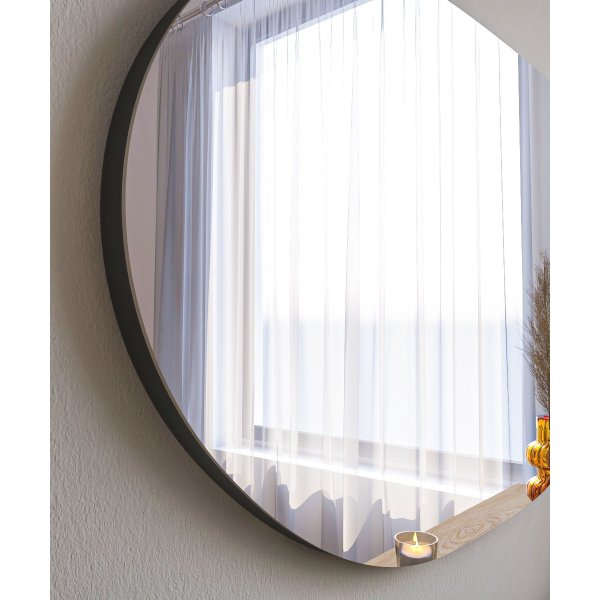 Vanomi wandspiegel - Zwart