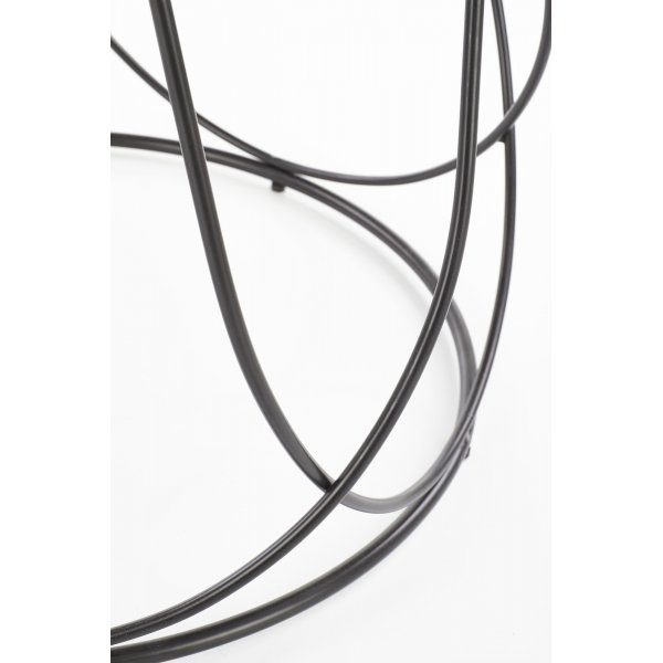 Bobby soffbord Ø60 cm - Valnöt/svart Bobby soffbord Ø60 cm - Valnöt/svart