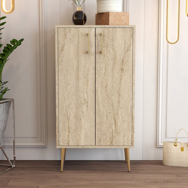 Prag skoskåp - Travertin Prag skoskåp - Travertin