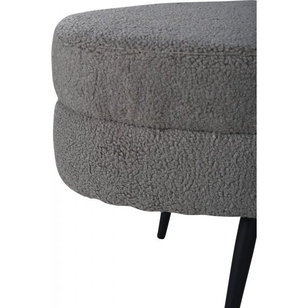 Rino sittpuff - Gråbeige teddy Rino sittpuff - Gråbeige teddy