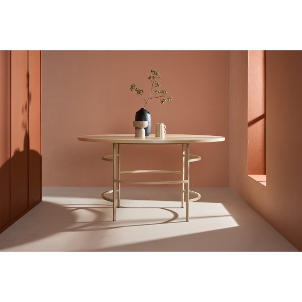 Copenhagen matbord �140 cm - Whitewash/beige