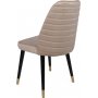 Hugo eetkamerstoelen set - Creme/zwart/goud