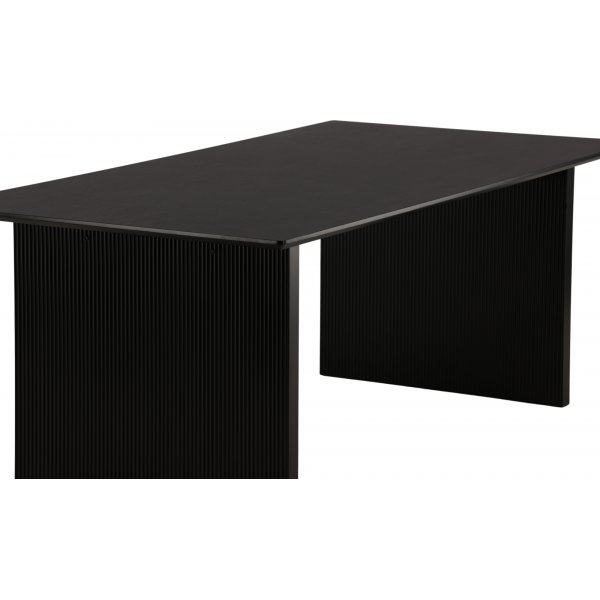 Vail matbord 200 x 100 cm - Svart