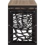 Hare satsbord 45,5 x 51 cm - Svart/valnt