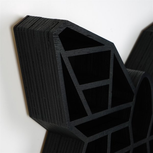 Cryptische wandplank 7 Zwart Cryptische wandplank 7 Zwart