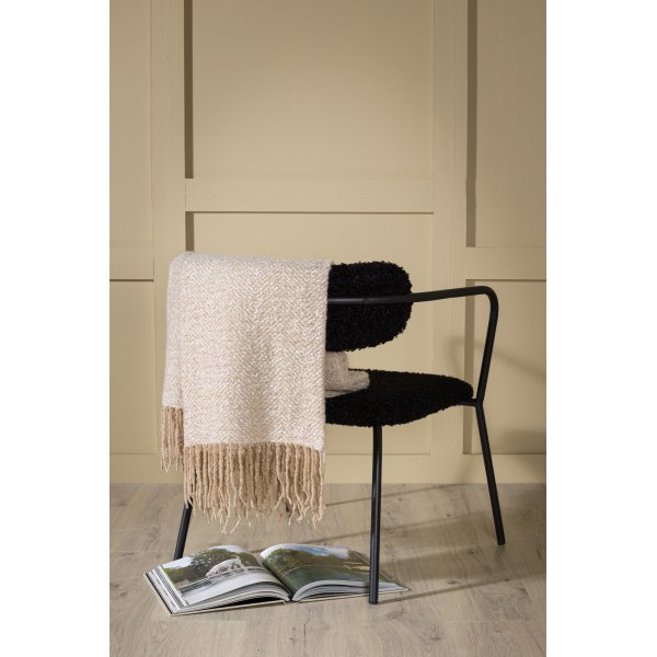 Ljung pläd 130x170 cm - Beige/vit Ljung pläd 130x170 cm - Beige/vit