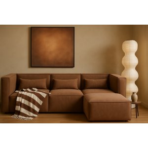 Nees modulsoffa i cognac combo 3 Nees modulsoffa i cognac combo 3