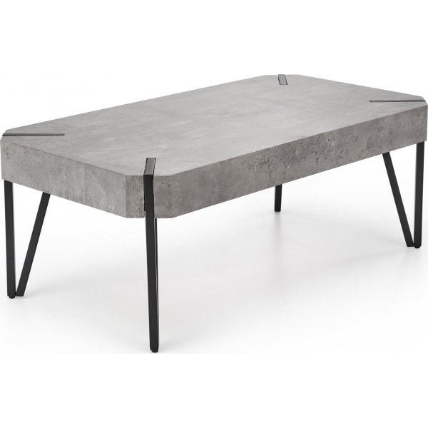 Marlene salontafel 110 x 60 cm - Zwart/betonpatroon Marlene salontafel 110 x 60 cm - Zwart/betonpatroon