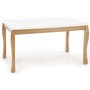 Richie utdragbart matbord 140-210 cm - Vit (Hgglans) / Ek