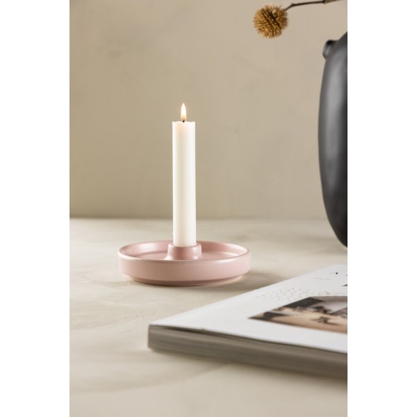 Bette ljusstake 13 x 4 cm - Ljusrosa Bette ljusstake 13 x 4 cm - Ljusrosa