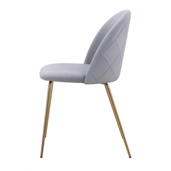 Stol grå med guldiga ben - Plaza Stol grå med guldiga ben - Plaza