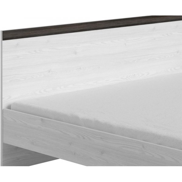 Salvador bedframe 160x200 cm - Zwart/wit + Textielreiniging voor meubels