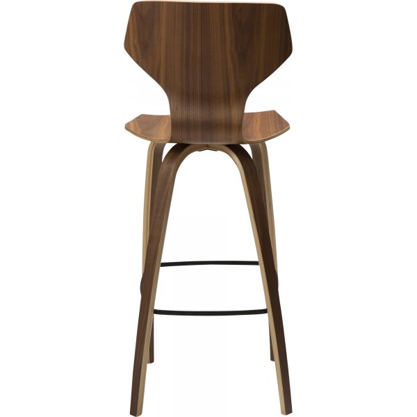 Tabouret de bar SIT - Placage noyer