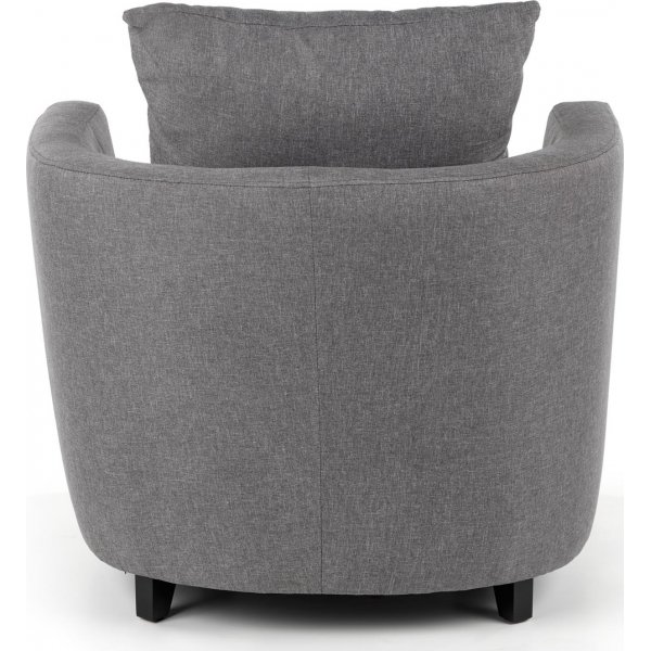 Virginia fåtölj med fotpall - Grå Virginia fåtölj med fotpall - Grå