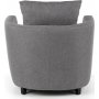 Virginia fauteuil met voetenbank - Grijs
