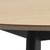 Roxby matbord Ø105 cm - Ek/svart