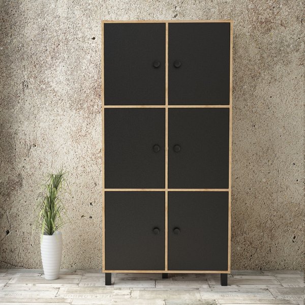 Vilamo skåp 61 - Furu/svart Vilamo skåp 61 - Furu/svart