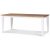 Kappelshamn matbord 140 cm - vit / oljad ek