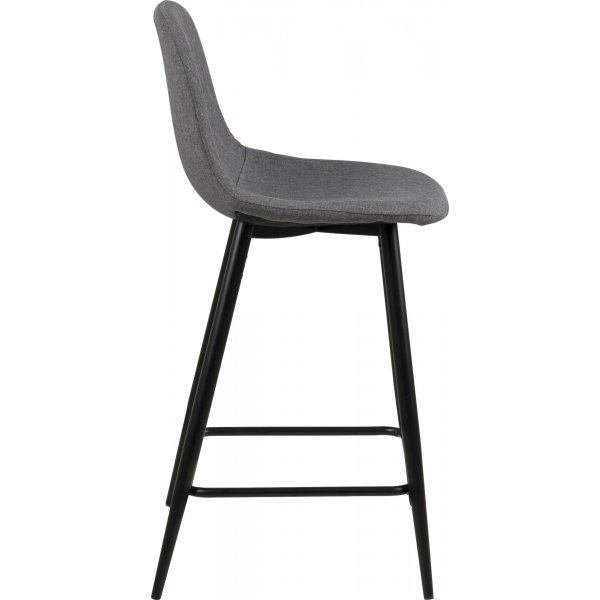 Tabouret de bar Wilma 91 cm - Gris clair/noir Tabouret de bar Wilma 91 cm - Gris clair/noir