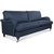 Howard London Premium 3-sits rak soffmodell - Bl