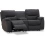 Rom elektrisk 2-sits reclinersoffa - Gr tyg + Textilskydd fr mbler