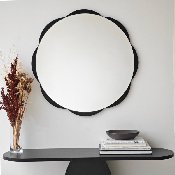 Miroir Fiore 1 - Noir