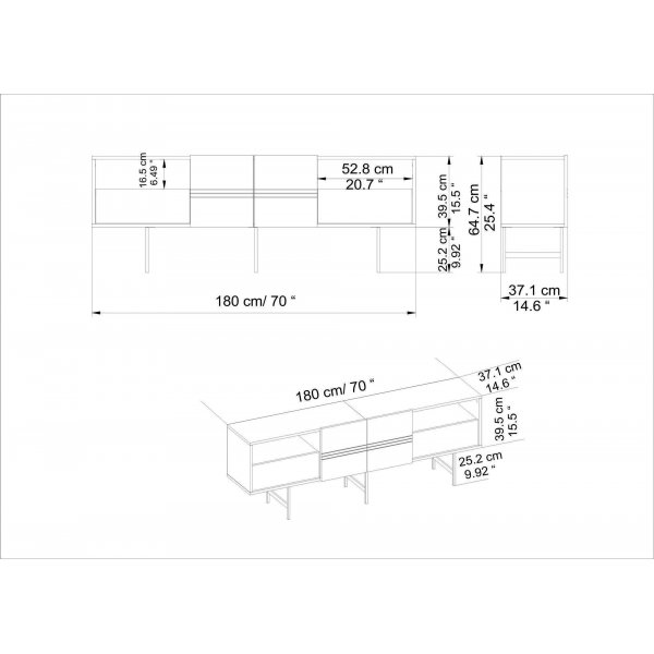 Banc multimdia Derin - Blanc