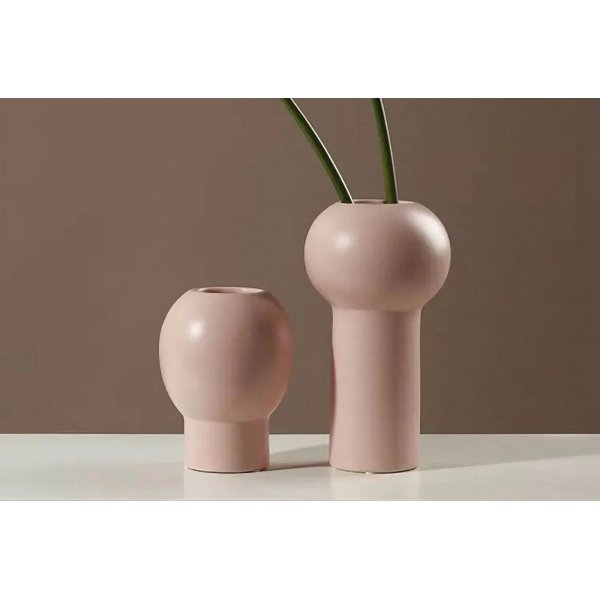 Vase Mica - Rose poudr