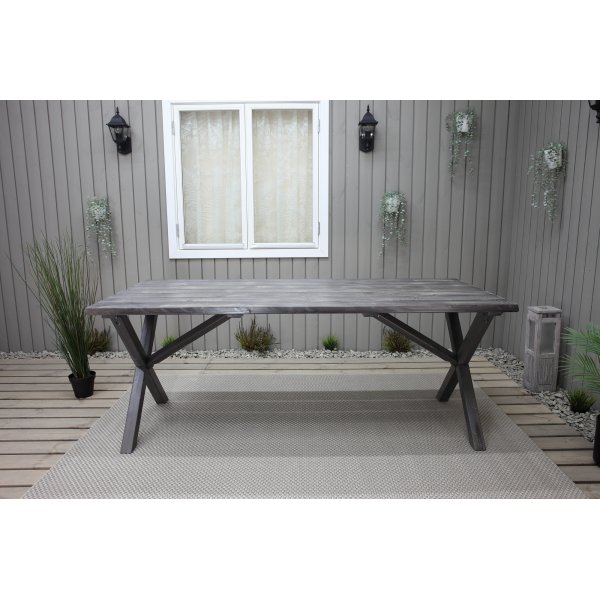 Scottsdale matbord 190 cm - Shabby Chic Grå + Textilrengöring för möbler Scottsdale matbord 190 cm - Shabby Chic Grå + Textilrengöring för möbler
