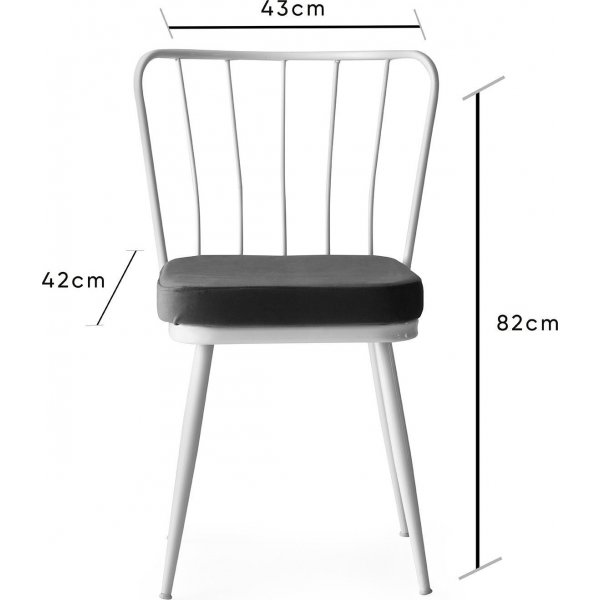 Ensemble de chaises Ylva - Blanc Ensemble de chaises Ylva - Blanc