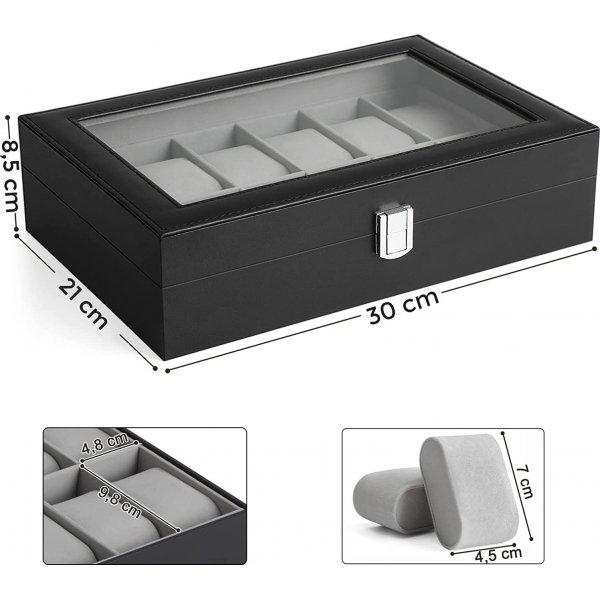 Coffret horloge Epok - Noir/gris Coffret horloge Epok - Noir/gris