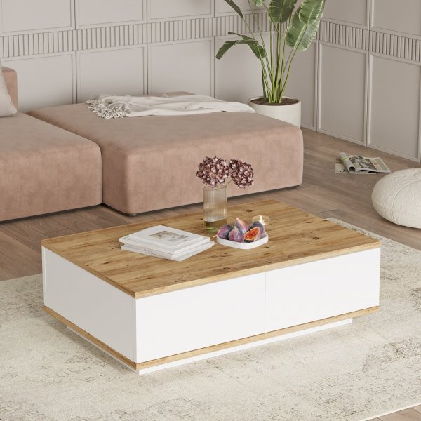 Future table basse 14 - Pin/blanc Future table basse 14 - Pin/blanc