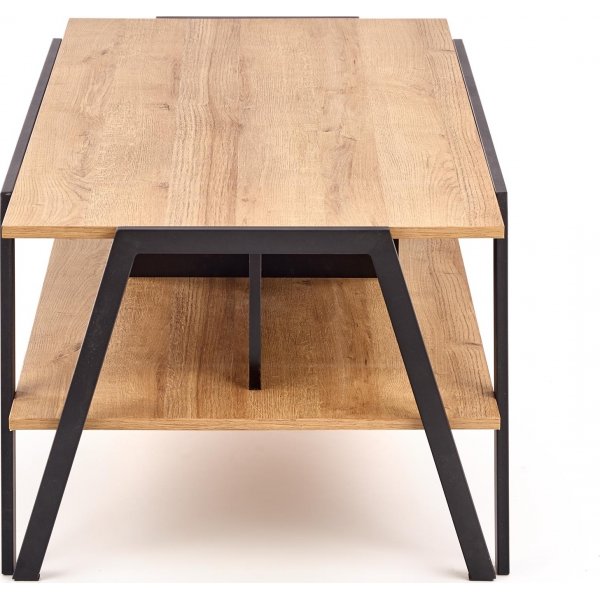 Table basse Pavia 113x 63 cm - Chne/noir