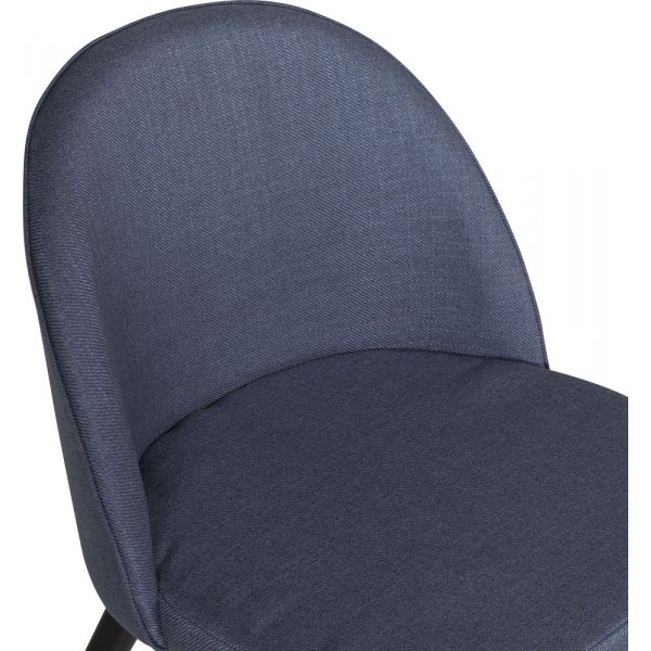 Alice matstol - Svart/blå sammet Alice matstol - Svart/blå sammet