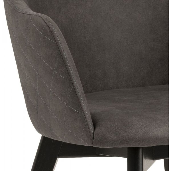 Bella Karmstol - Antracitgrå/svart Bella Karmstol - Antracitgrå/svart