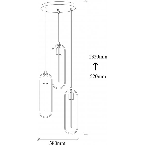 Plafonnier Ceres 2021 - Noir/or Plafonnier Ceres 2021 - Noir/or