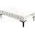 Table basse Lyon 105 x 60 cm - Blanc/noir