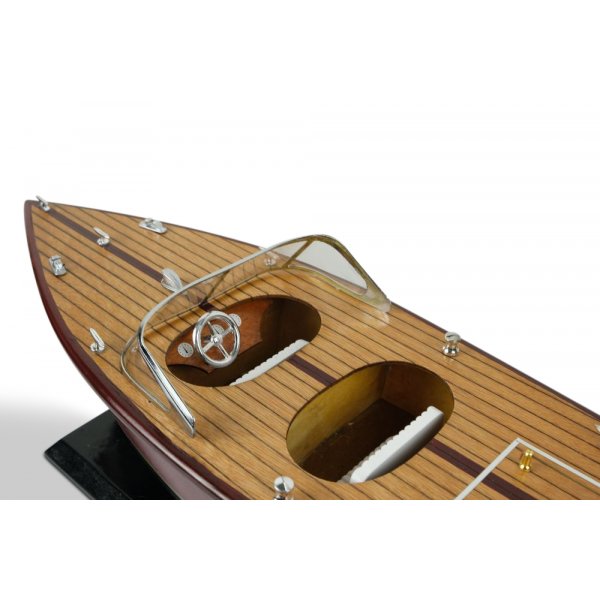 Modellbåt Riva motorbåt i mahogny Modellbåt Riva motorbåt i mahogny