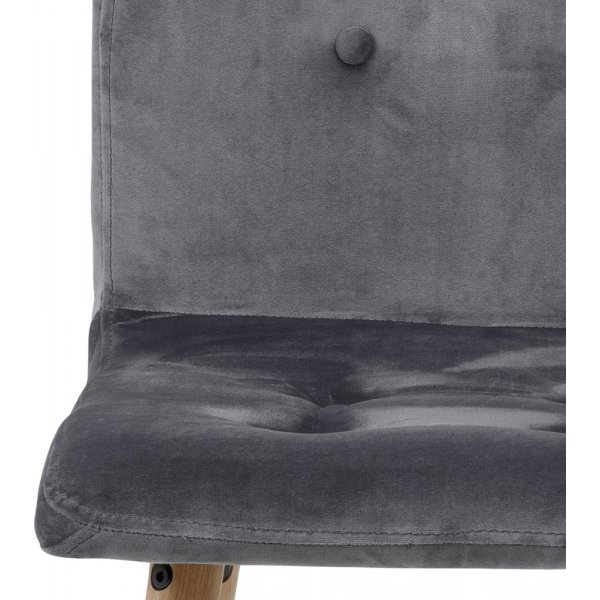 Chaise de salle  manger Frida - Gris fonc