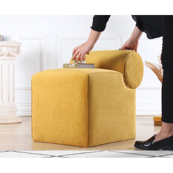 Linburg sittpuff - Gul Linburg sittpuff - Gul