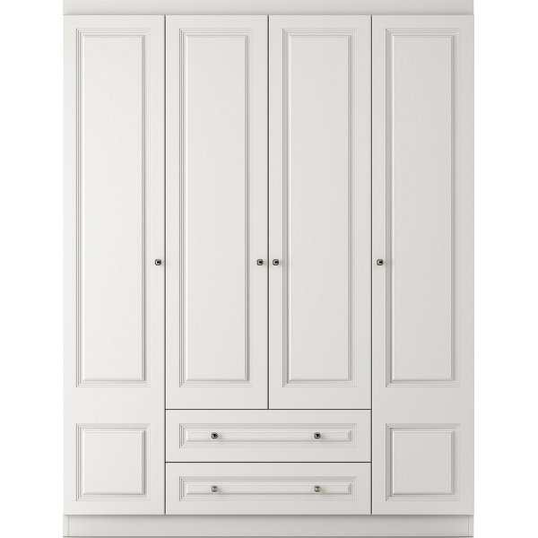 Inci garderob 140 x 50 x 182 cm - Vit