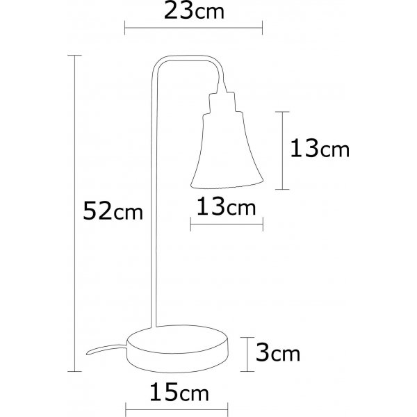 Foca bordslampa - Silver