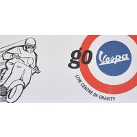 Vespa 1 Tavla 120x60 cm - (Röd/Blå) Vespa 1 Tavla 120x60 cm - (Röd/Blå)