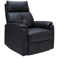 Munin Reclinerfåtölj - Svart Skinn Munin Reclinerfåtölj - Svart Skinn