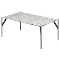 Terrazzo soffbord 110x60 cm - Cosmo Terrazzo & underrede AIR i svart metall Terrazzo soffbord 110x60 cm - Cosmo Terrazzo & underrede AIR i svart metall