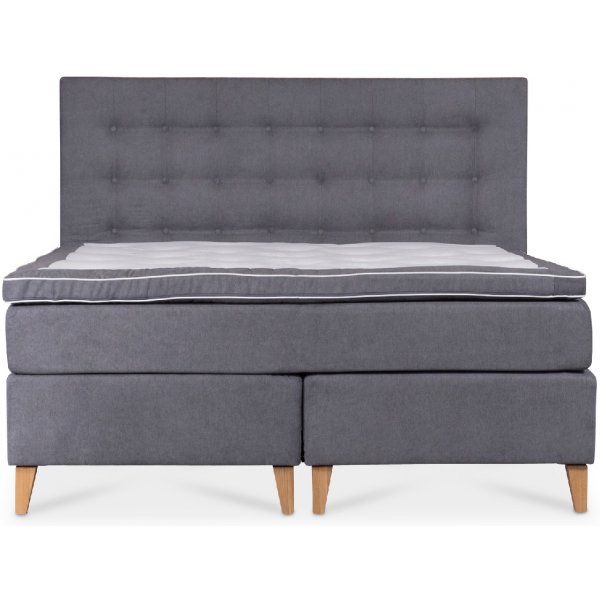 Superior T2000 kontinentalsängpaket soft grå - 7-zons pocket Superior T2000 kontinentalsängpaket soft grå - 7-zons pocket